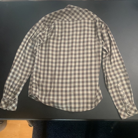 Method Brand Long Sleeved Buttoned Down Variety Shade Green Checkered Shirt - Picture 2 of 2